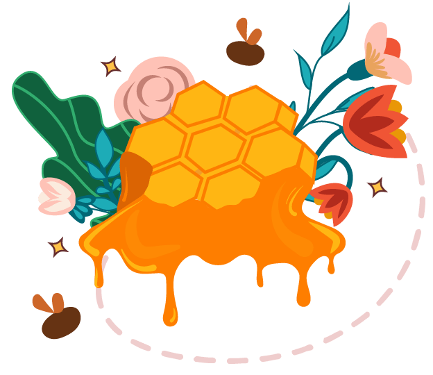 Raw and Pristine honey as nature intended
